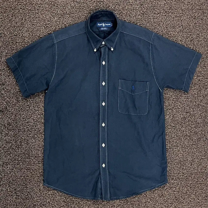 [BUNJANG] Polo Ralph Lauren 90s Big Shirt Short Sleeve Shirt M / 90s 폴로 랄프로렌 반팔셔츠(빅셔츠) M