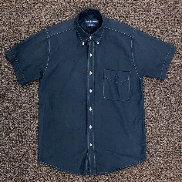 [BUNJANG] Polo Ralph Lauren 90s Big Shirt Short Sleeve Shirt M / 90s 폴로 랄프로렌 반팔셔츠(빅셔츠) M