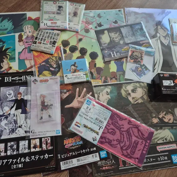 [BUNJANG] Assorted Anime Merchandise Bundle (Dragon Ball, Naruto, Attack on Titan, Death Note, etc.) / 다양한 애니메이션 굿즈 세트 (드래곤볼, 나루토, 진격의 거인, 데스노트 등)