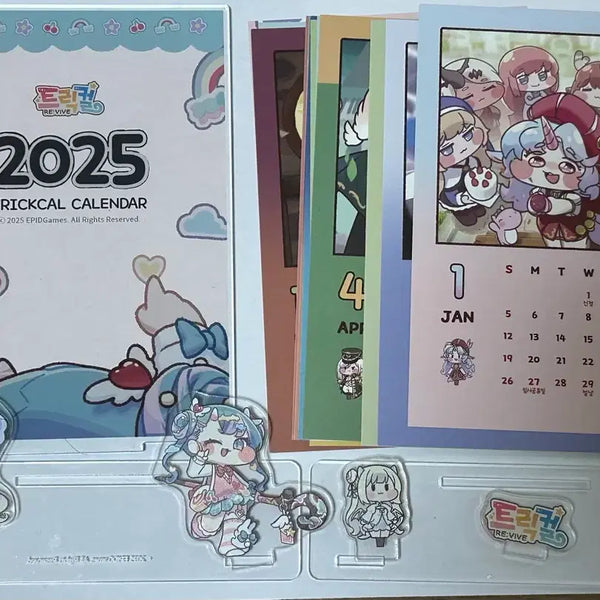 [BUNJANG] Trickster 2025 Diorama Acrylic Calendar / 트릭컬 2025년 디오라마 아크릴 달력 판매합니다