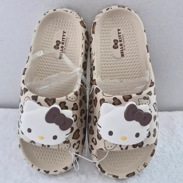 [BUNJANG] Hello Kitty Leopard Slippers (240mm) / 새상품 헬로키티 레오파드 슬리퍼 240mm