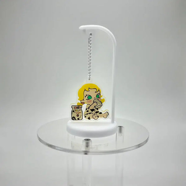 [BUNJANG] Pop Mart Baby Molly & Baby Tabby Series Milk Lover Acrylic Keychain / 팝마트 베이비 몰리 앤 베이비 태비 시리즈 밀크 러버 아크릴 키링