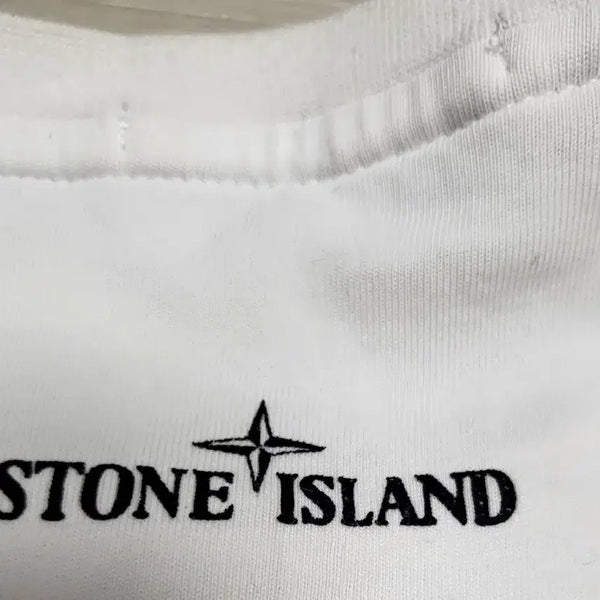[BUNJANG] Stone Island Short Sleeve T-Shirt White M / 스톤아일랜드 반팔티 화이트M