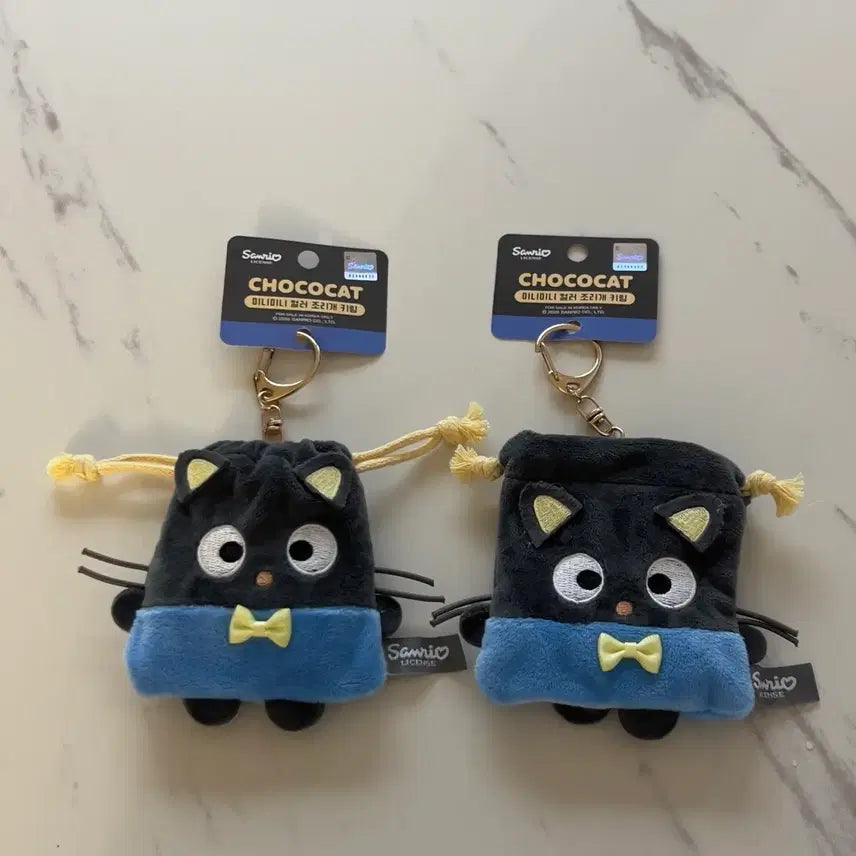 [BUNJANG] Sanrio Chococat Mini Pouch Keychain (Authentic) / 정품 산리오 초코캣 미니 컬러 조리개 파우치 키링
