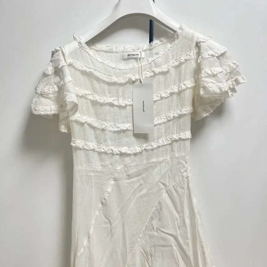 [BUNJANG] Kimaguas Mary Ruffle Dress White XS / (새상품)[XS] 기마구아스 Mary 러플 원피스/화이트