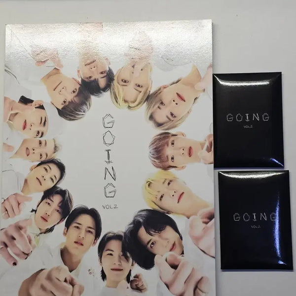 [BUNJANG] Seventeen GOING Vol.2 Magazine Unsealed Set (Includes 2 Photocard Sets) / 세븐틴 GOING VOL.2 매거진 개봉 (포카 2set 포함)