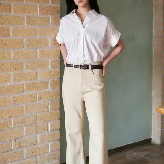 [BUNJANG] YUMER Jene Denim Pants White Size 1 / 유메르 제인데님 판매합니다  (화이트,1사이즈)