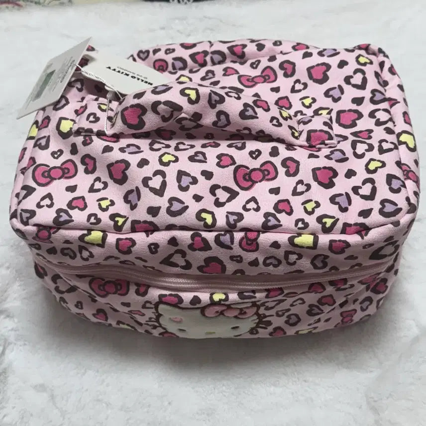 [BUNJANG] Hello Kitty Leopard Pouch Pink / 헬로키티 레오파드 파우치 핑크