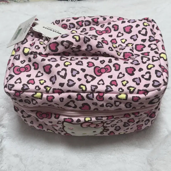 [BUNJANG] Hello Kitty Leopard Pouch Pink / 헬로키티 레오파드 파우치 핑크