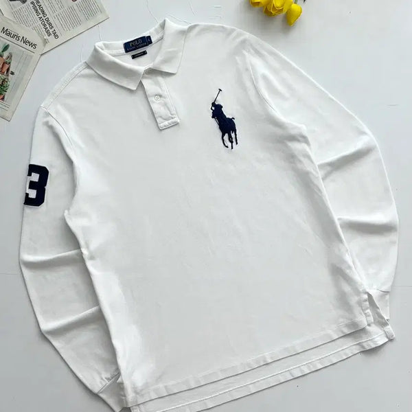 [BUNJANG] Polo Ralph Lauren Big Pony Chief Keeper Polo Shirt - Size L / Polo 폴로랄프로렌 빅포니 치프키프 카라티