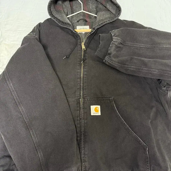 [BUNJANG] Carhartt WIP Maitland Denim OG Active Jacket Black Stone Washed / 칼하트 WIP 메이틀랜드 데님 OG 액티브 자켓 블랙 스톤 워시드