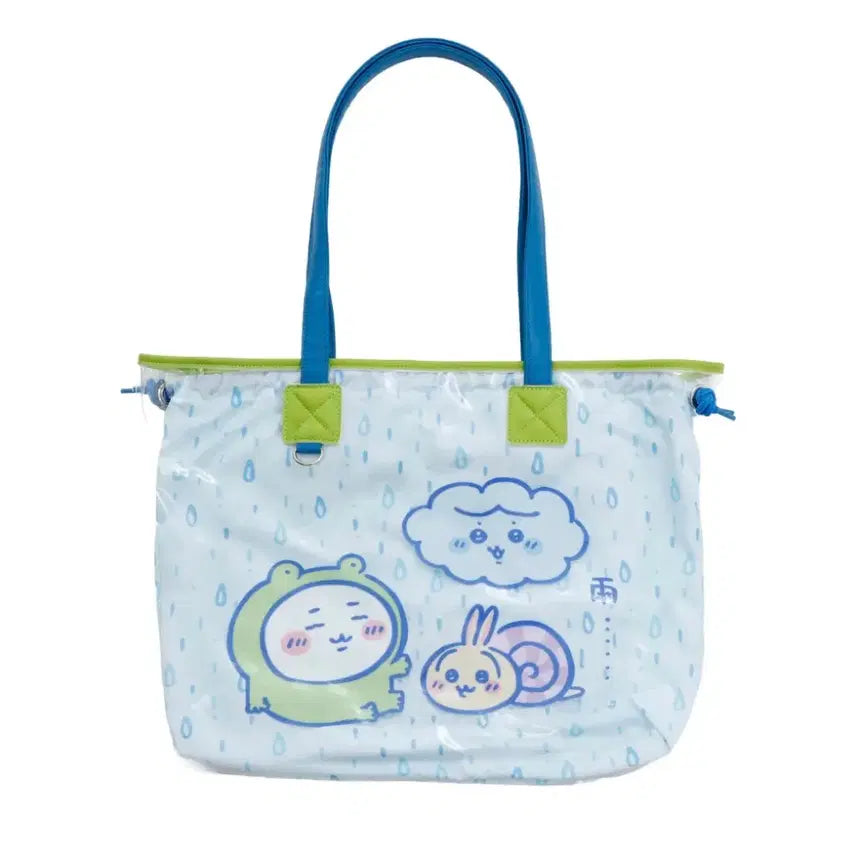 [BUNJANG] Chiikawa "It's Raining" Clear Tote Bag / (원가 이하)치이카와 마켓 비가오네 클리어 토트백