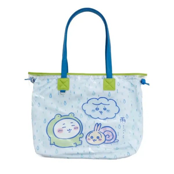 [BUNJANG] Chiikawa "It's Raining" Clear Tote Bag / (원가 이하)치이카와 마켓 비가오네 클리어 토트백