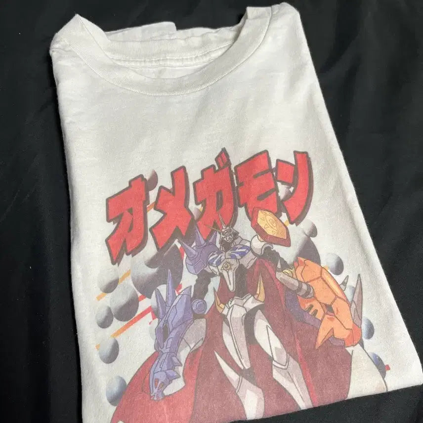 [BUNJANG] Digimon Omegamon Graphic T-Shirt / 디지몬 오메가몬 티셔츠