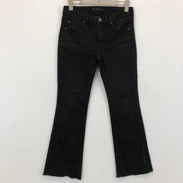 [BUNJANG] Guess Black Silver Button Bootcut Denim Jeans Size 26 / 게스 블랙 은장 부츠컷 데님진 26 인치