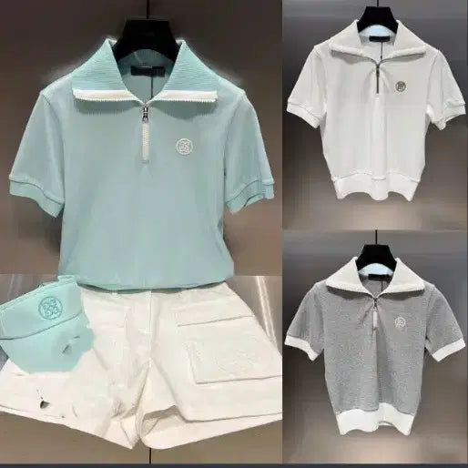 [BUNJANG] G/FORE Women's Half-Zip Knit Top / 지포어여성반집업