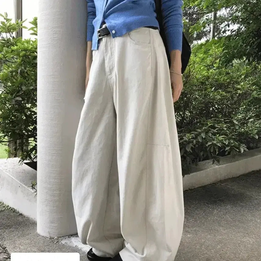 [BUNJANG] Petricore Pigment Dyeing Curved Wide Pants / 페트리코어 빈티지 피그 다잉 커브드 와이드 팬츠 면바지