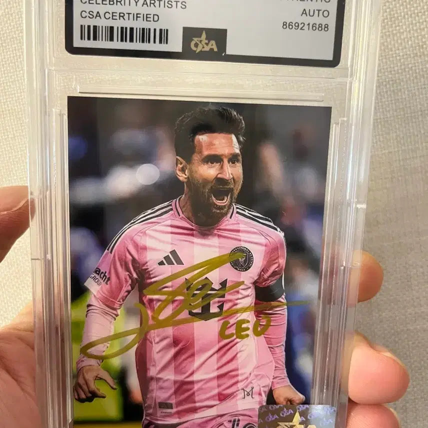 [BUNJANG] Lionel Messi Signed Autograph Photocard with CSA Certified Case / 리오넬 메시 친필싸인 포토카드  | CSA 인증 케이스 포함 | 소장용 최상급