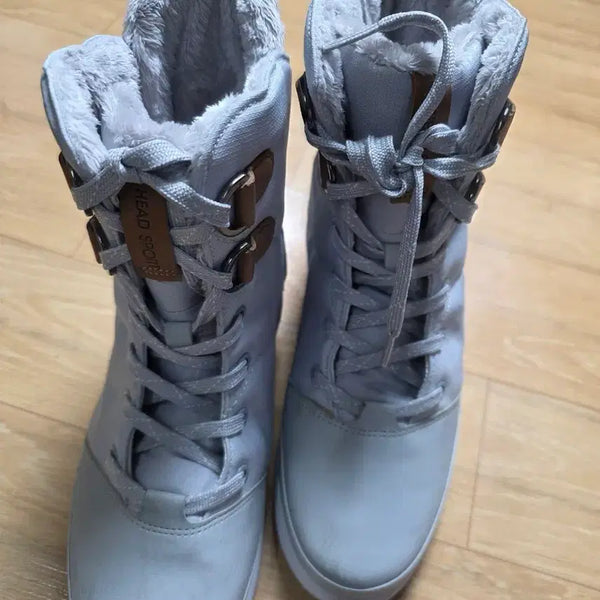 [BUNJANG] HEAD Sport Winter Boots Grey Fur Unisex Size 240 / 240.헤드 스포츠 겨울 부츠 회색 털 새상품 .남녀공용