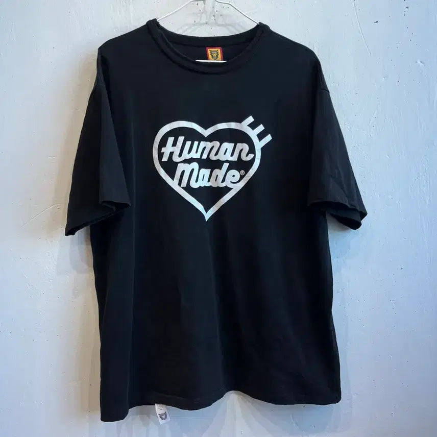 [BUNJANG] Human Made Short Sleeve T-Shirt Black / 휴먼메이드 반팔 티셔츠 블랙