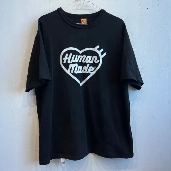 [BUNJANG] Human Made Short Sleeve T-Shirt Black / 휴먼메이드 반팔 티셔츠 블랙