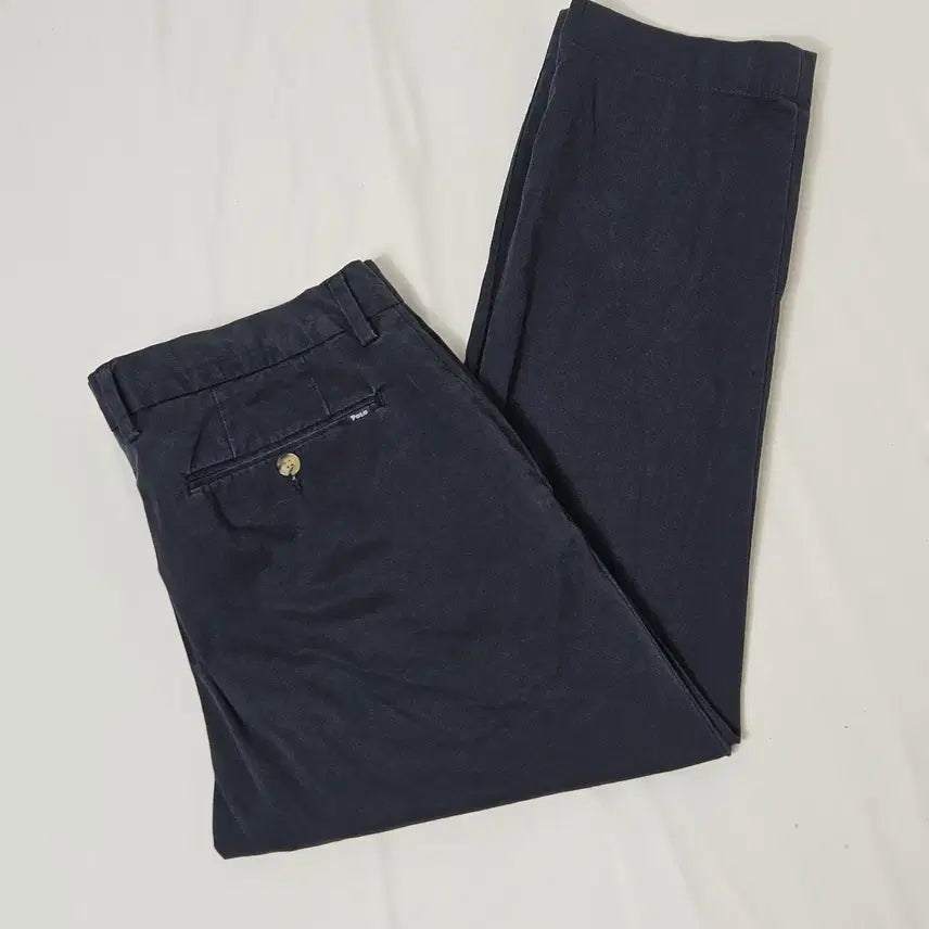 [BUNJANG] Polo Ralph Lauren Cotton Chino Pants Navy Size 34 / 폴로 랄프로렌 신형 치노팬츠 코튼 슬랙스 바지 네이비 정품 34