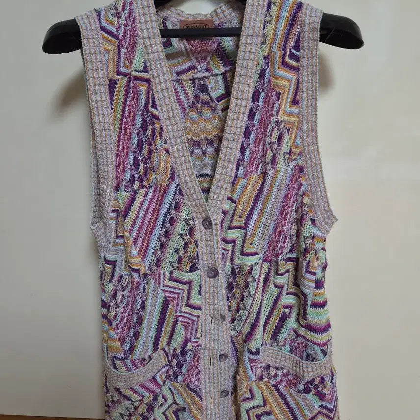 [BUNJANG] Missoni Signature Pattern Knit Vest / 미쏘니 조끼