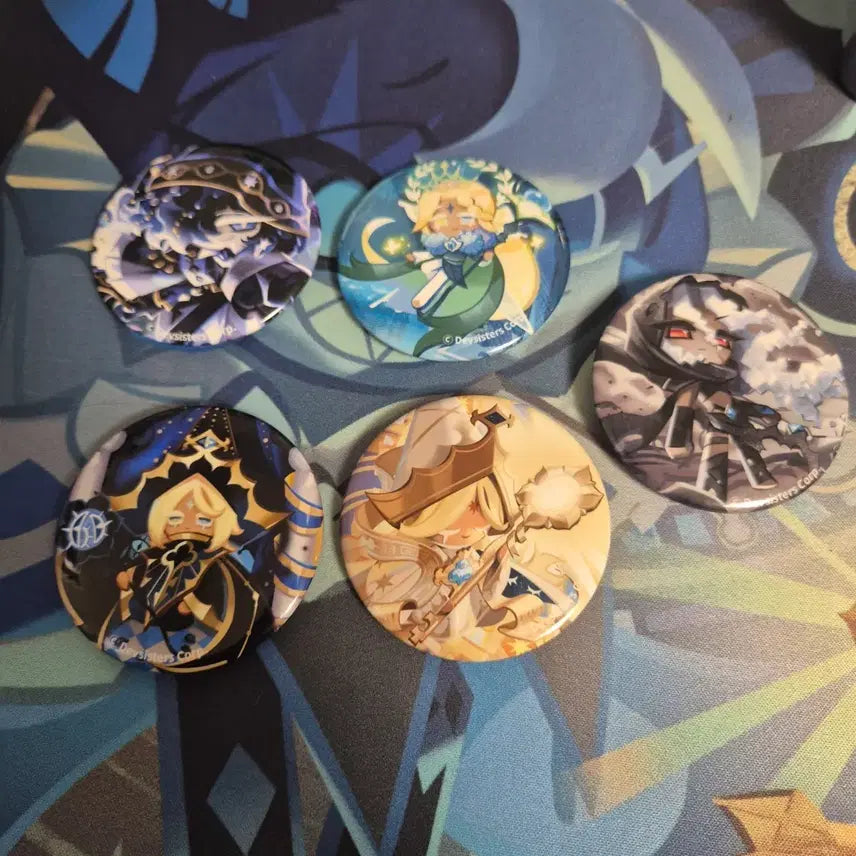 [BUNJANG] Cookie Run: Kingdom 5 Types Badge Set / (초급전)쿠키런 킹덤 뱃지 5종