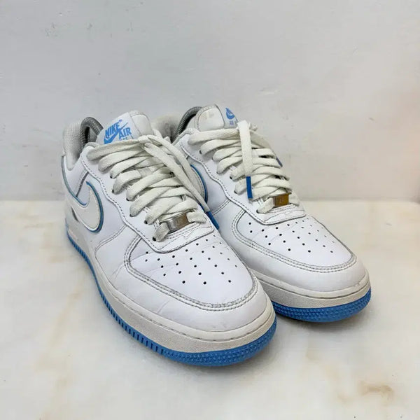 [BUNJANG] Nike Air Force 1 White University Blue Sneakers / (265)나이키 운동화 에어포스1 화이트 유니버시티 블루