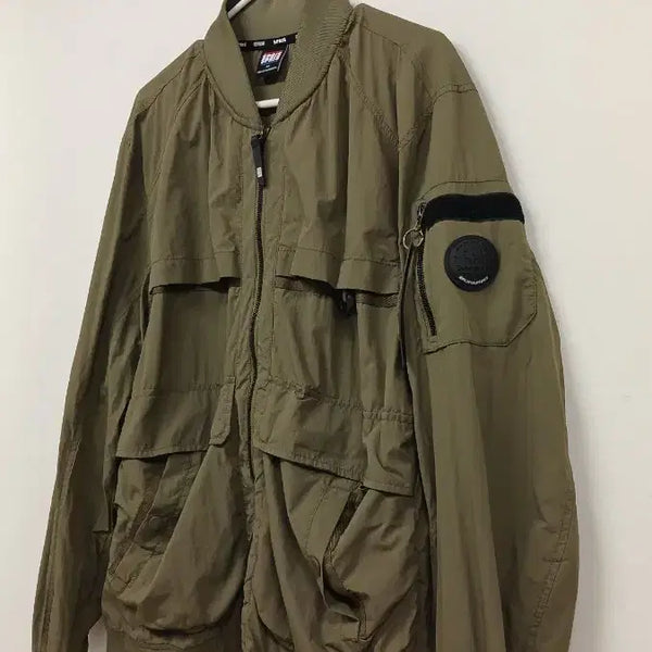 [BUNJANG] Spris Olive Khaki Bomber Jacket Size 105 / 스프리스 올리브 카키 봄버 자켓 105