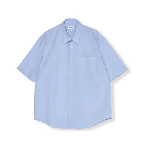 [BUNJANG] Steadywear Cotton Short Sleeve Shirt Sky Blue / [4]스테디에브리웨어 반팔 코튼 셔츠 스카이블루