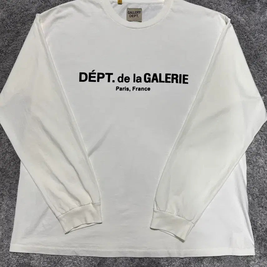 [BUNJANG] Gallery Dept. Logo Luxe Long Sleeve T-Shirt / 갤러리디파트먼트 로고 럭스 롱슬리브