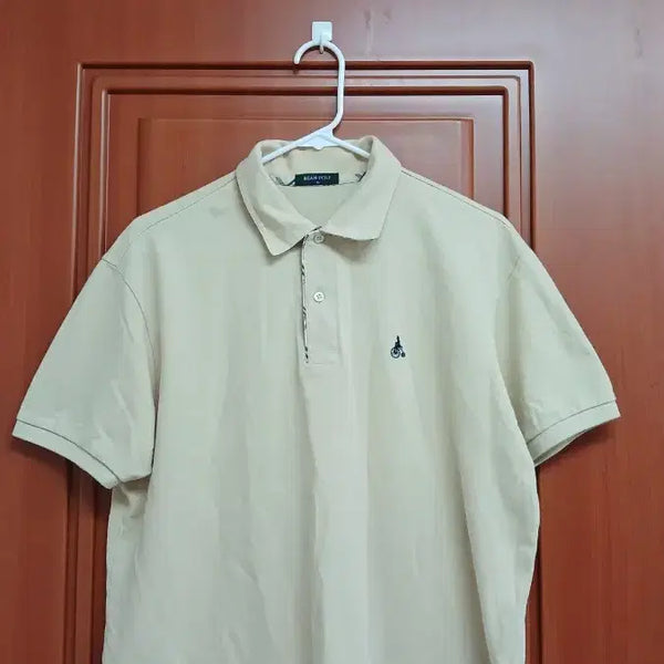 [BUNJANG] Beanpole Golf Wear Ivory Polo T-Shirt / 빈폴 골프웨어 카라티 아이보리