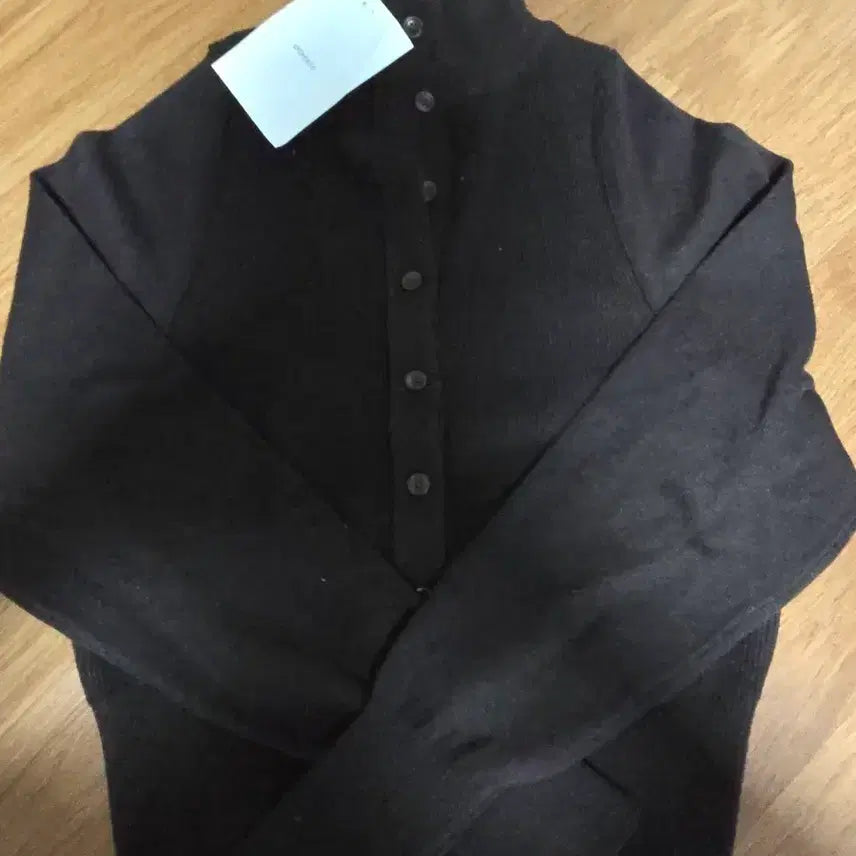 [BUNJANG] Amomento Dark Brown Wool Blend Cardigan / 아모멘토 가디건