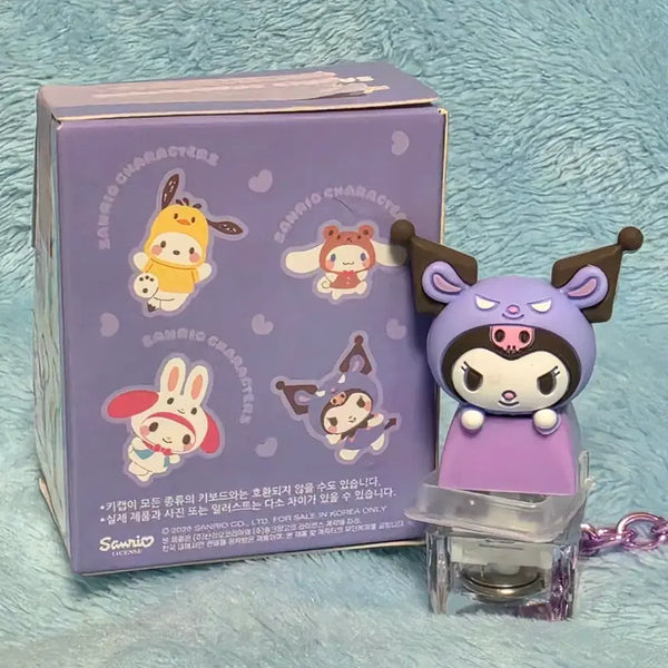 [BUNJANG] Sanrio Kuromi Peekaboo Figure Keyring / 산리오 쿠로미 빼꼼 피규어 키캡키링 원양