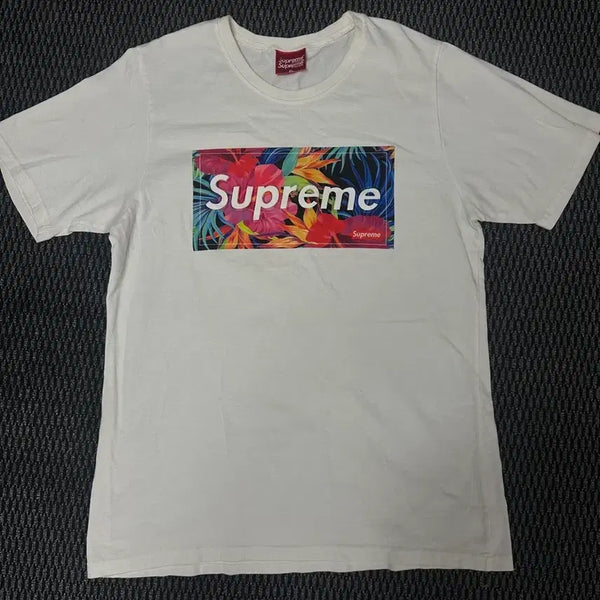 [BUNJANG] Supreme Flower Pattern T-Shirt / Supreme 반팔