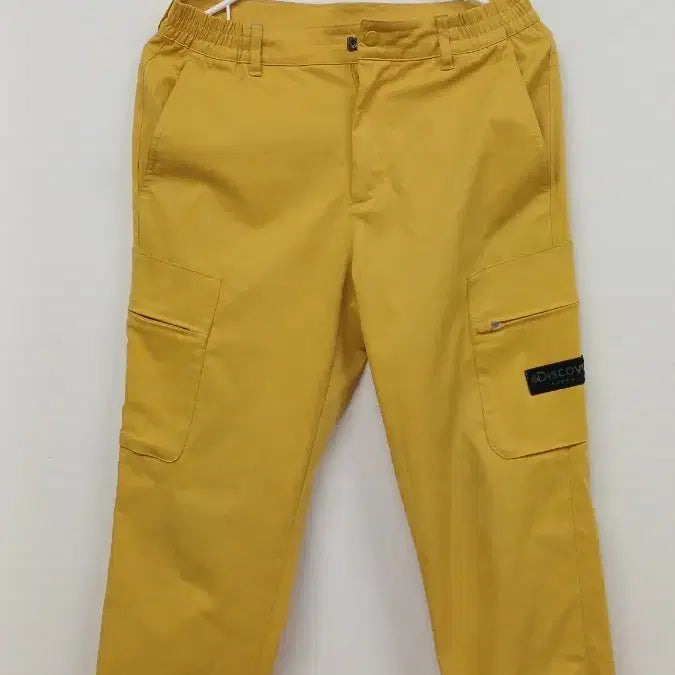 [BUNJANG] Discovery Yellow Cargo Jogger Pants / 디스커버리 카고 조거 팬츠 옐로우