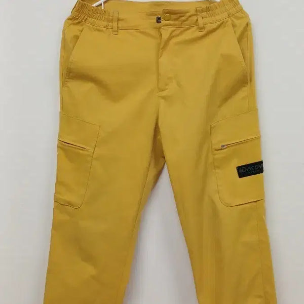[BUNJANG] Discovery Yellow Cargo Jogger Pants / 디스커버리 카고 조거 팬츠 옐로우