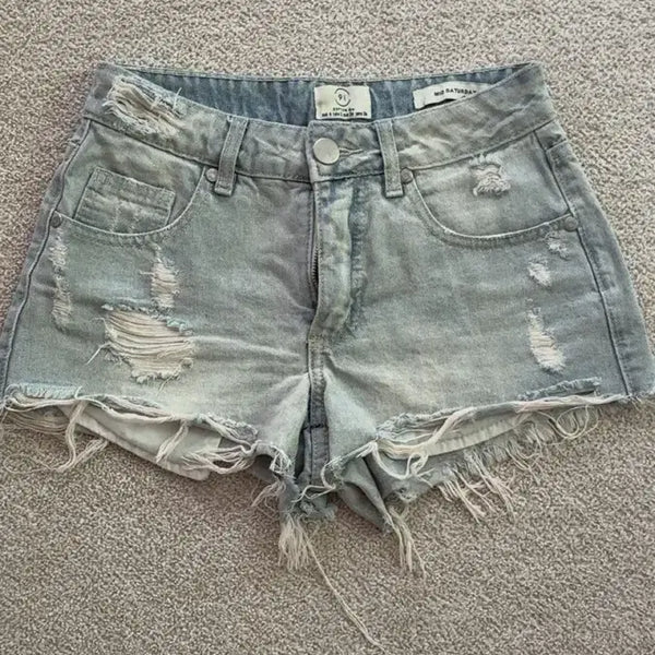 [BUNJANG] Vintage Light Wash Denim Shorts / 빈티지 데님 연청반바지