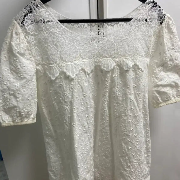 [BUNJANG] Rene and Moi White Blouse / 르니앤맥코이 화이트 블라우스