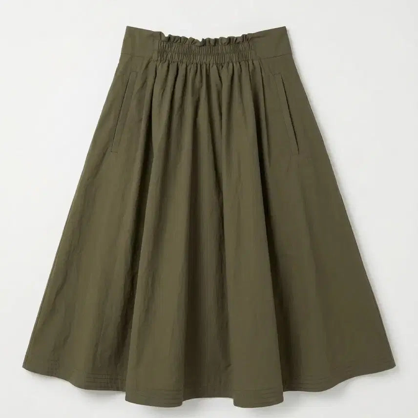 [BUNJANG] Olive des Olive Khaki Banding Skirt / 여성67/ 올리브데올리브 밴딩 카키 스커트 치마 빈티지킹