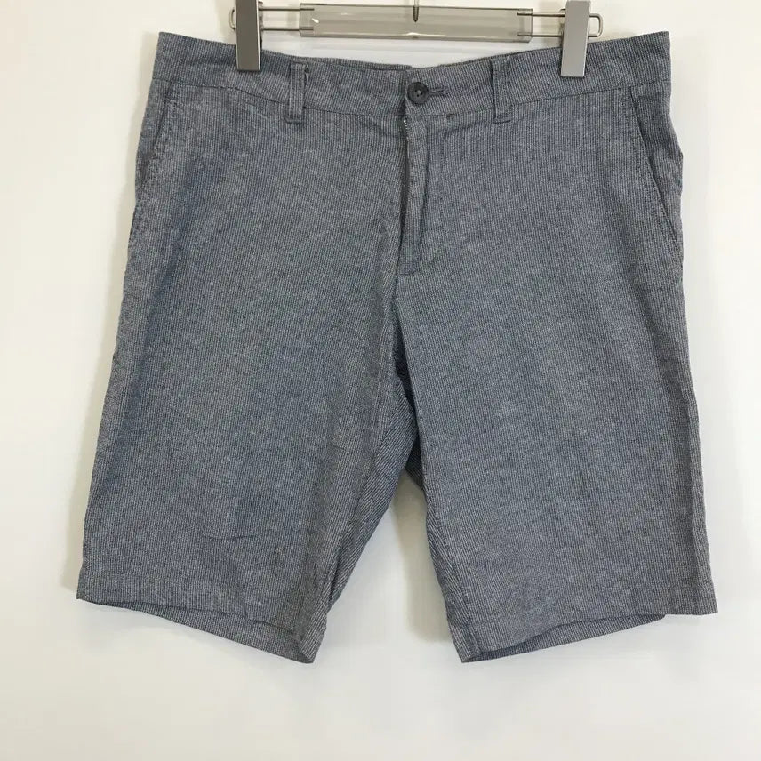 [BUNJANG] Lacoste Cotton Linen Chambray Shorts Blue 33 / 라코스테 코튼린넨 반바지 [33인치]