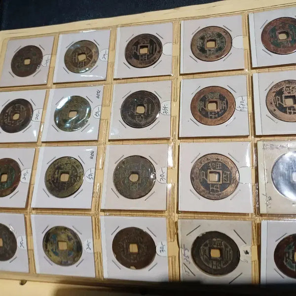 [BUNJANG] Sangpyeong Tongbo Dang-o-jeon Coin Set (1-10) / 상평통보 당오전 배평 하부숫자전 1~10 완전세트