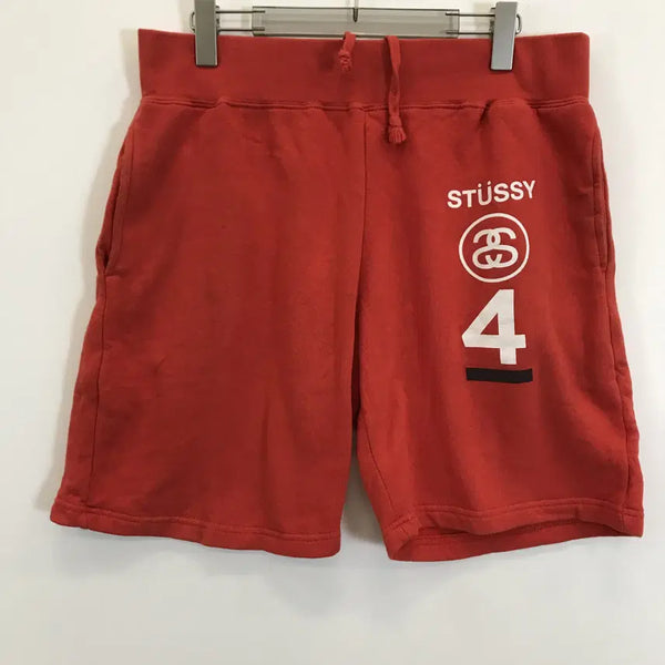[BUNJANG] Stussy Double Link Sweat Shorts Orange (M/32-34) / Stussy 스투시 더블링크 스웻쇼츠 [32-34인치]