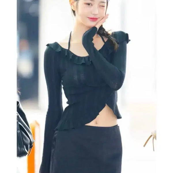 [BUNJANG] Third Time Annie Top Black S / 새상품)쓰리타임즈 애니탑 블랙 S Annie top