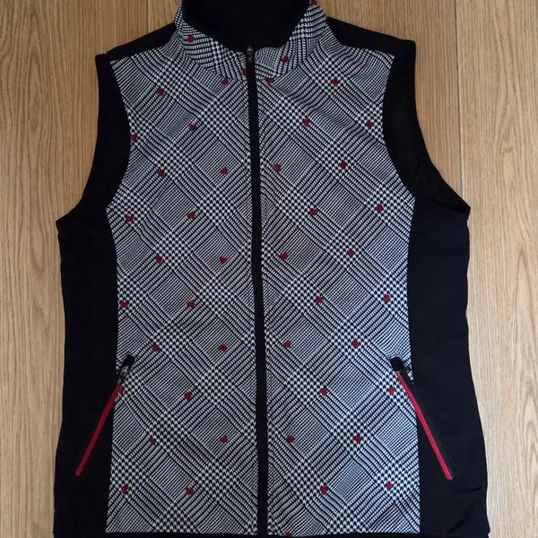 [BUNJANG] Crocodile Women's Check Pattern Vest (Size 95) / 크로커다일 여성 체크 패턴 조끼 95