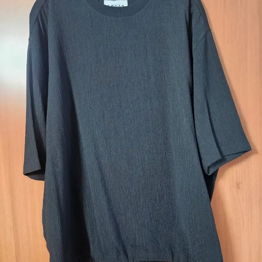 [BUNJANG] Solid Homme Seersucker Short-Sleeve T-Shirt / 솔리드옴므 시어서커 스트링 반팔