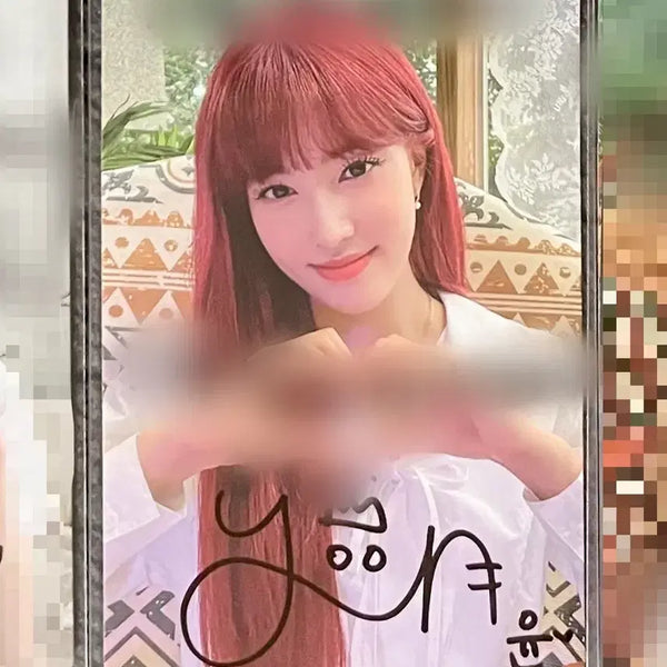 [BUNJANG] STAYC Yoon Signed Photocard / 스테이씨 윤 싸인 포카 3주차 공방 한정포카 당첨자 심자윤 자윤