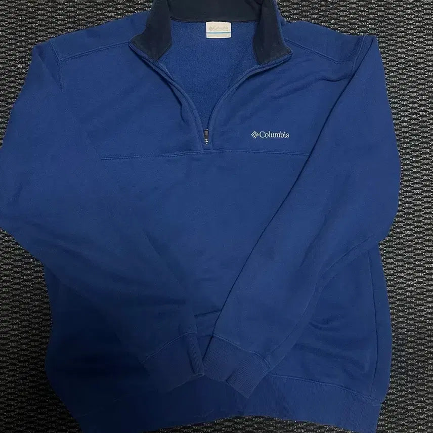 [BUNJANG] Columbia Full Zip Sweatshirt Blue / 컬럼비아 집업 맨투맨 블루