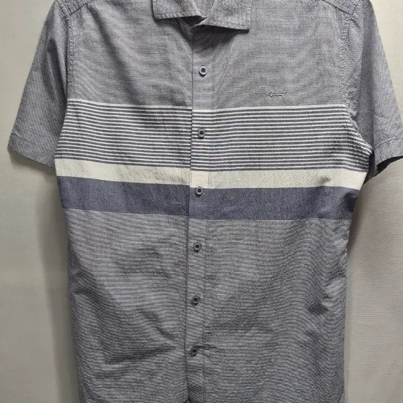 [BUNJANG] Louis Castel Short Sleeve Striped Shirt / 루이까스텔 반팔 셔츠